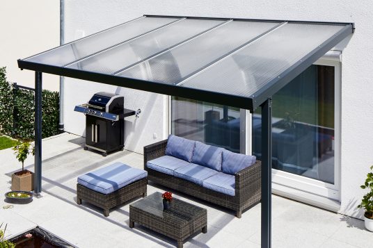 
                                                            Pergola premium 4x3m acrylique clair
                                                    