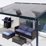 Pergola premium 4x3m polycarbonate bronce